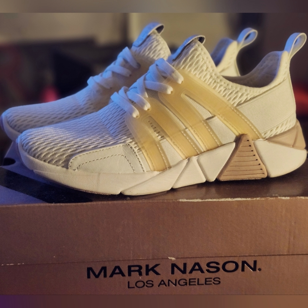 Mark Nason from Skechers White and pink Sneakers